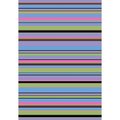 Concord Global 3 ft. 4 in. x 5 ft. Alisa Stripes - Multi Color 24304